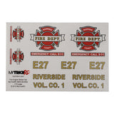 Fire Truck Sticker Set