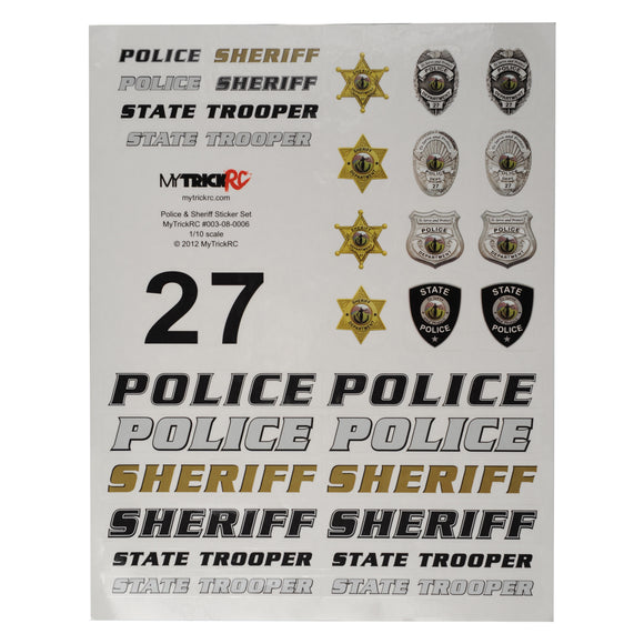 Police and Sheriff Sticker Set
