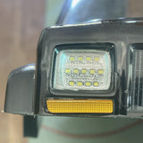 19mm Rectangular Headlight Buckets Installed Front