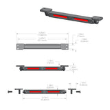 Tail Light Bar Dimensions