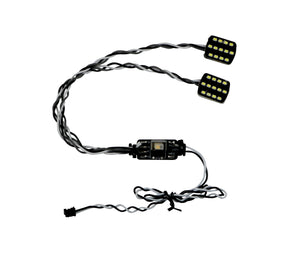 MYK-HL19 Attack 19mm Rectangular Headlights White