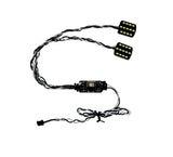 MYK-HL19 Attack 19mm Rectangular Headlights White